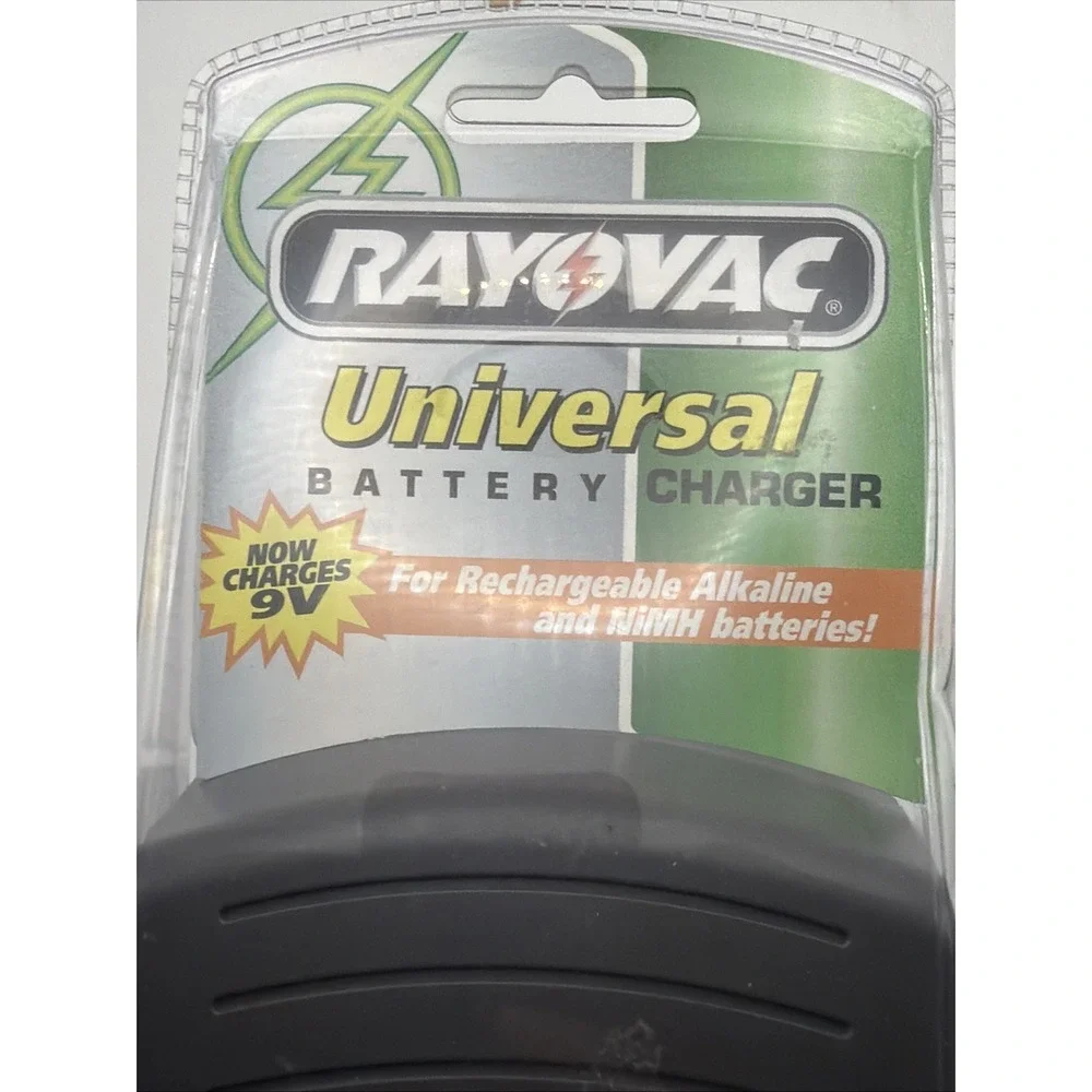 RayOVac Universal Battery Charger PS3 Rechargeable Alkaline NiMH AA AAA C D 9v